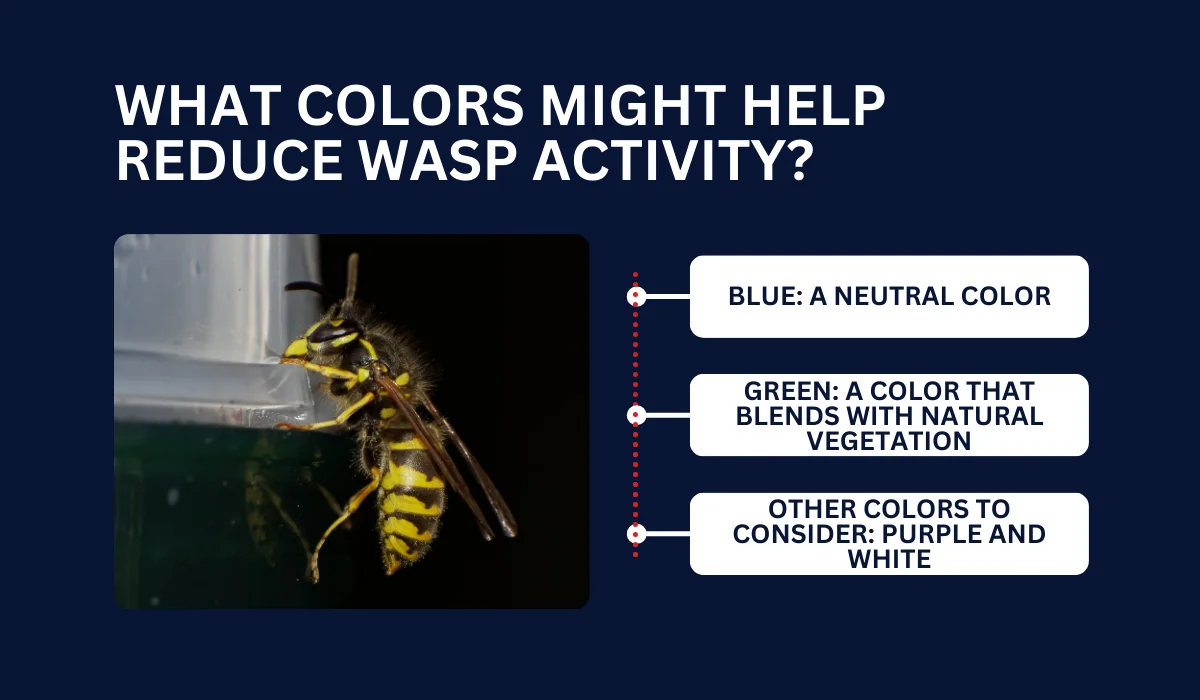 WHAT COLORS MIGHT HELP REDUCE WASP ACTIVITY?