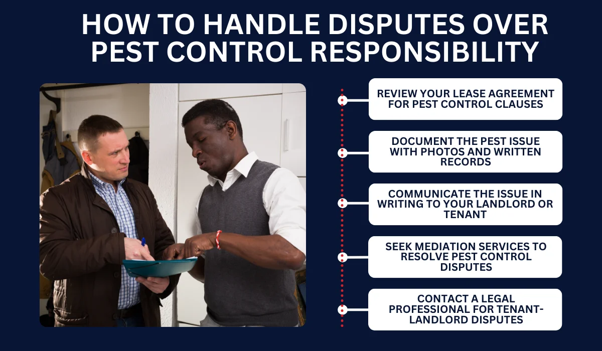 HOW TO HANDLE DISPUTES OVER PEST CONTROL RESPONSIBILITY